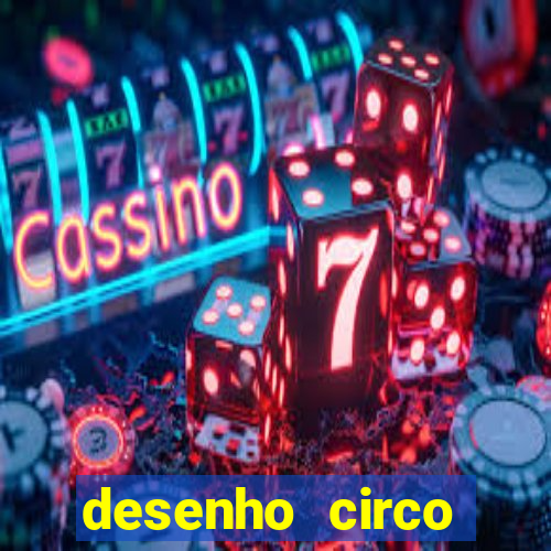 desenho circo digital para colorir